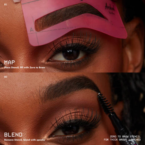 Nyx professional makeup Zero-to-Brow Eyebrow Stencils Uzacu trafareti Thick