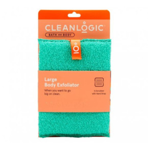 Cleanlogic Bath & Body Large Body Exfoliator Ķermeņa skrubja cimds Emerald