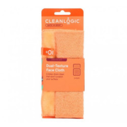 Cleanlogic Sensitive Skin Dual-Texture Face Cloth Sejas tīrīšanas drāniņa Coral