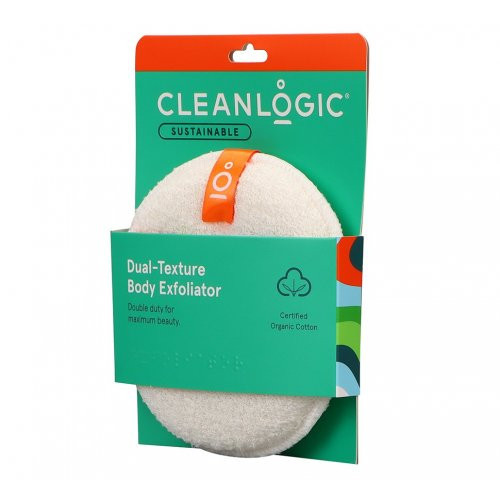 Cleanlogic Sustainable Dual-Texture Body Scrubber Ķermeņa pīlinga sūklis 1gab.