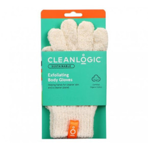 Cleanlogic Sustainable Exfoliating Body Gloves Pīlinga cimdi 1 pair