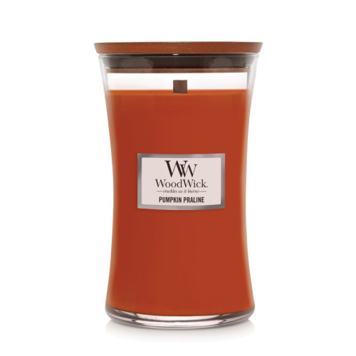 WoodWick Pumpkin Praline Svece Heartwick