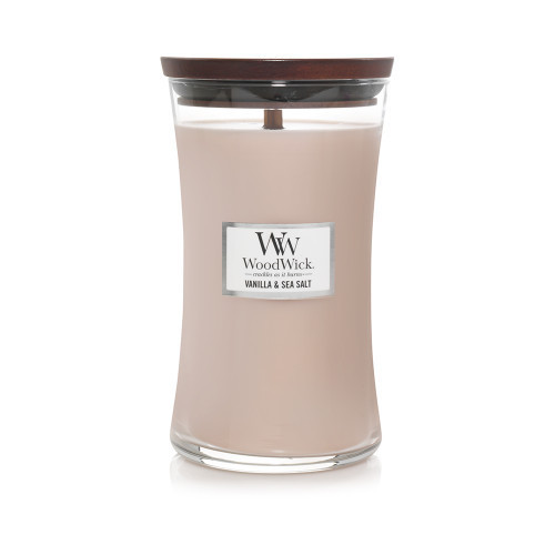 WoodWick Vanilla & Sea Salt Svece Large Hourglass