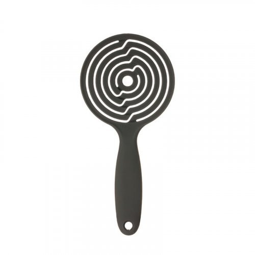 OSOM Professional Lollipop Vent Brush Matte Apaļa matu suka ar neilona un mežacūkas sariem Black