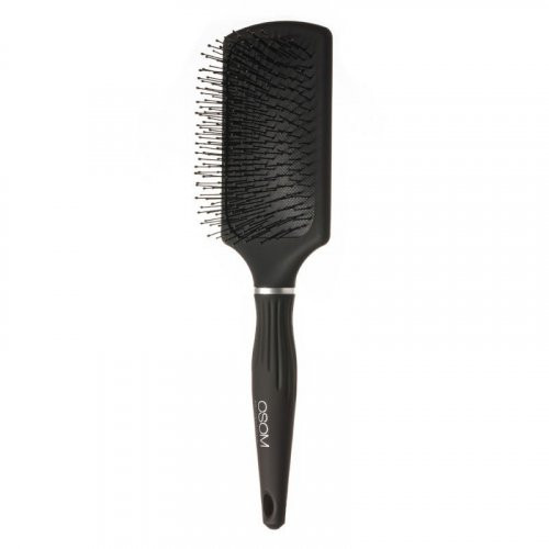 OSOM Professional Square Hairbrush Kvadrāta formas matu suka ar neilona sariem Black