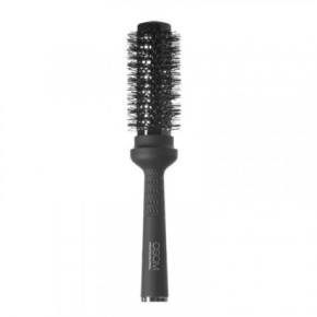 OSOM Professional Round Hair Brush Apaļa suka matu žāvēšanai un veidošanai, ar neilona sariem Black