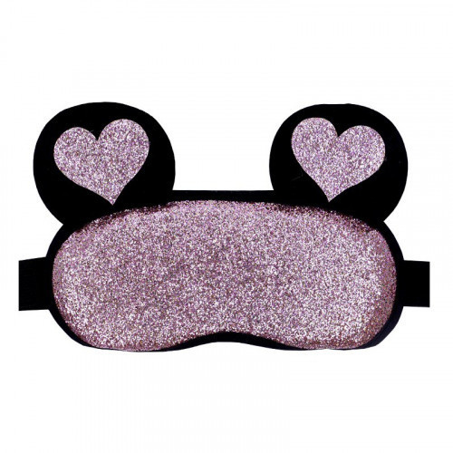 Be OSOM Hot & Cold Glitter Eye Mask Sildoša/atvēsinoša acu maska - miega brilles ar austiņam 01