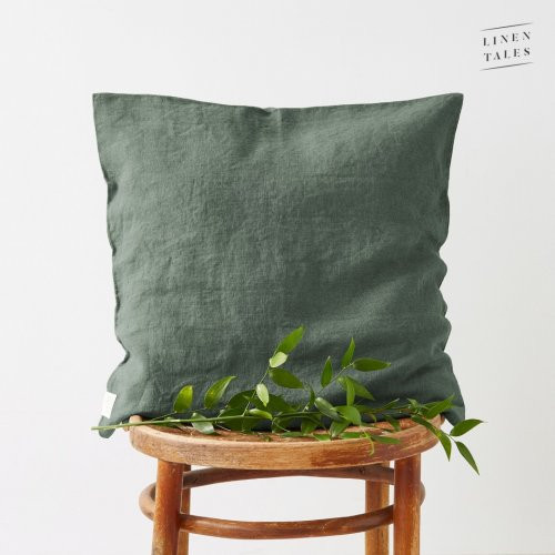 Linen Tales Linen Cushion Cover Lina spilvena pārvalks Martini Olive