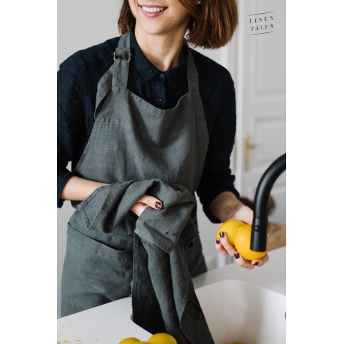 Linen Tales Linen Kitchen Towel Lina virtuves dvieļis Lemon Curry