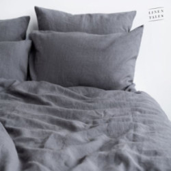 Linen Tales Linen Pillowcase Lina spilvena pārvalks Dark Grey