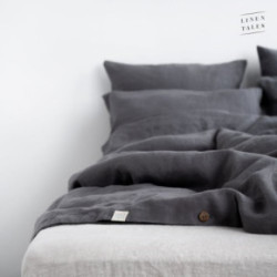 Linen Tales Linen Pillowcase Lina spilvena pārvalks Dark Grey