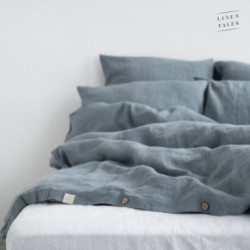 Linen Tales Blue Fog Linen Duvet Cover Set Lina gultas veļas komplekts 200x200 50x70*2