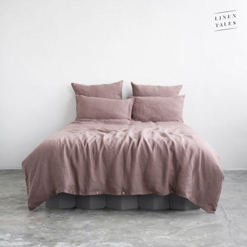 Linen Tales Ashes of Roses Linen Duvet Cover Set Lina gultas veļas komplekts 200x200 50x70*2