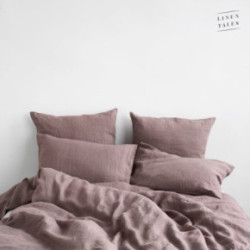 Linen Tales Ashes of Roses Linen Duvet Cover Set Lina gultas veļas komplekts 200x200 50x70*2