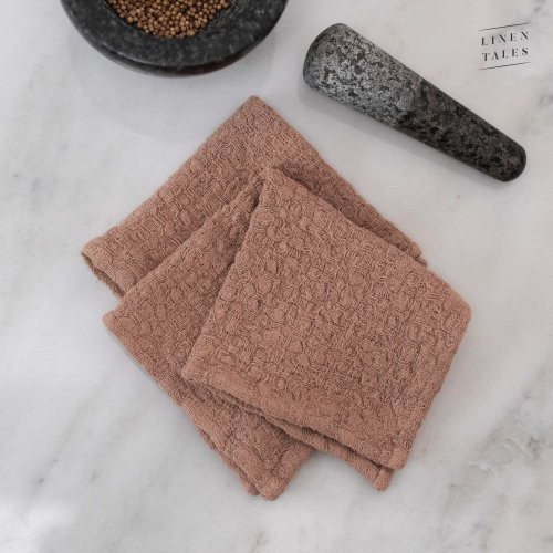 Linen Tales Linen Dishcloth Set of 2 Lina trauku dvielīšu komplekts Cafe Creme