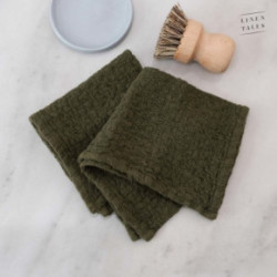 Linen Tales Linen Dishcloth Set of 2 Lina trauku dvielīšu komplekts Cafe Creme