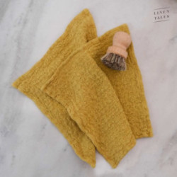 Linen Tales Linen Dishcloth Set of 2 Lina trauku dvielīšu komplekts Cafe Creme