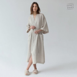 Linen Tales Melange Linen Summer Bathrobe Unisex Lina halāts S-M