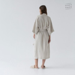 Linen Tales Melange Linen Summer Bathrobe Unisex Lina halāts S-M