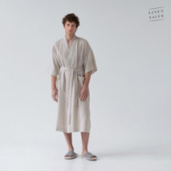 Linen Tales Melange Linen Summer Bathrobe Unisex Lina halāts S-M