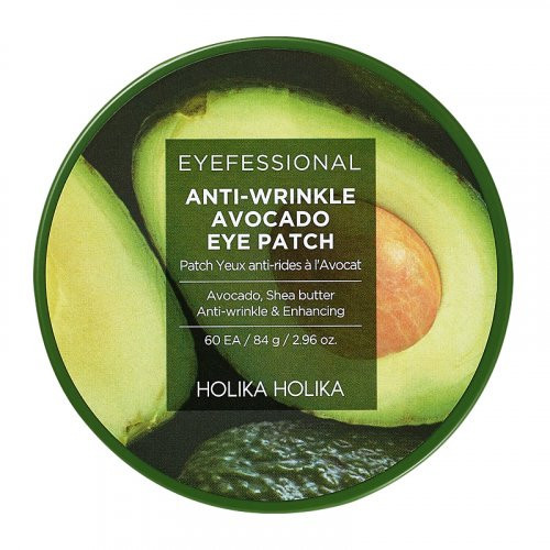 Holika Holika Eyefessional Anti-Wrinkle Avocado Eye Patch Pretgrumbu acu spilventiņi 60 gab.
