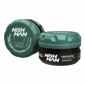 Nishman Hair Styling Wax Natural Shine Forming Cream M8 Matu veidošanas vasks 100ml