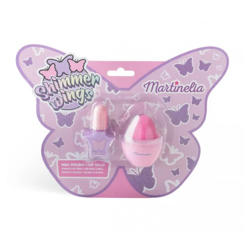 Martinelia Shimmer Wings Nail & Lips Duo Bērnu dāvanu komplekts 1gab.