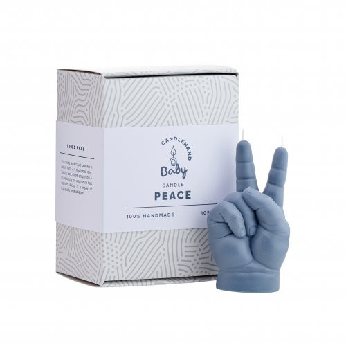 CandleHand Baby Peace Candle Svece Pastel Pink