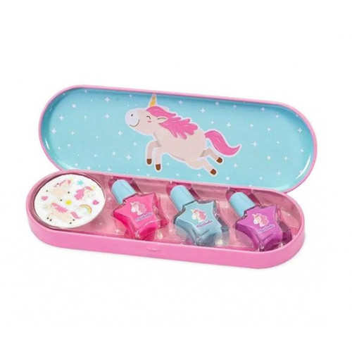 Martinelia Nail Polish & Stickers Tin Box Bērnu kosmētikas komplekts Girl Boss