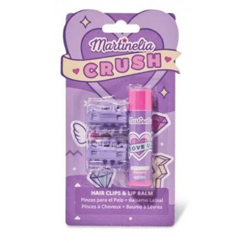 Martinelia Crush Hair Clips & Lip Balm Dāvanu komplekts metenēm Blueberry