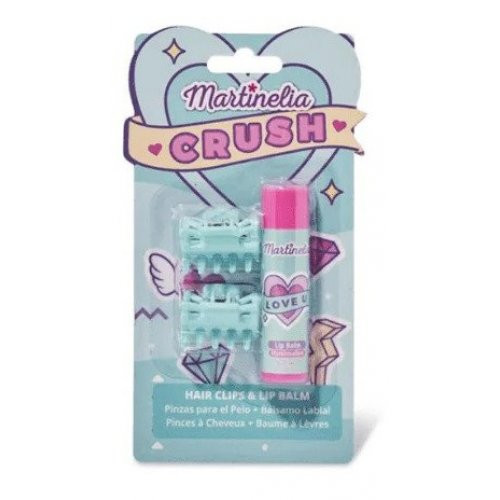 Martinelia Crush Hair Clips & Lip Balm Dāvanu komplekts metenēm Blueberry