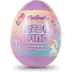 Martinelia Fizz N' Find Surprise Bath Bomb Vannas bumba bērniem ar pārsteigumu iekšā Purple