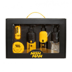 Nishman Gift Box 5in1 Yellow Dvanu komplekts vīriešiem Komplekts