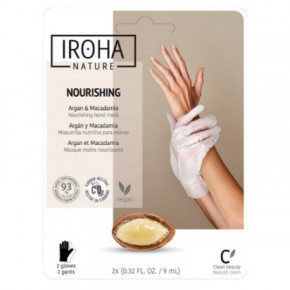 IROHA Professional Nourishing Argan Hand & Nails Gloves Profesionāla maska rokām ar argana eļļu 1 gab.