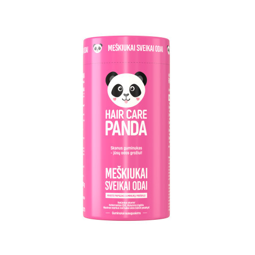 Hair Care Panda Food Supplement For Skin Uztura bagātinātāji ādai 60 Košļājamās tabletes