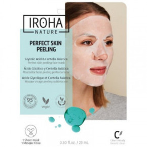 IROHA Tissue Face Mask With Glycolic Acid & Centella Sejas maska ar glikolskābi un aziātisko centeli. 23ml
