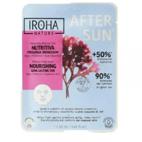 IROHA Nature Aftersun Sheet Mask Nourishing Algaes Long Lasting Tan Barojoša maska 25ml