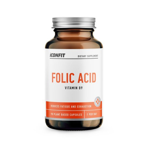 Iconfit Folic Acid Supplement Folijskābe 90 kapsulas