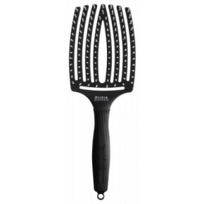 Olivia Garden Fingerbrush Curved & Vented Paddle Brush Matu suka ar unikālu izliektu formu Large