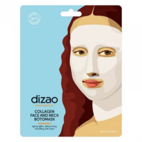 Dizao Collagen Face and Neck Botomask Sejas, kakla un dekolte zonas maska