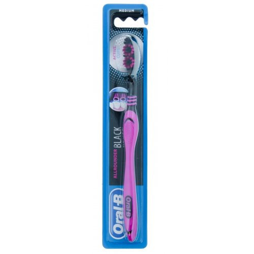 Oral-B Allrounder Black Zobu birste Pink