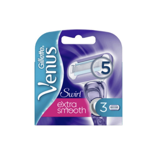 Gillette Venus Extra Smooth Swirl Razor Blades Skuvekļa galviņas 3vnt