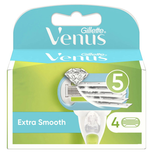 Gillette Venus Extra Smooth Razor Skuvekļa galviņas 4 vie.
