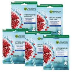 Garnier Hydra Bomb Pomegranate Sheet Mask Set Lokšņu masku komplekts