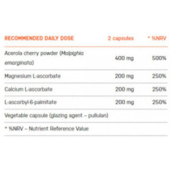 Ecosh Bioactive Vitamin C With Acerola Bioaktīvais C vitamīns 90 kapsulas