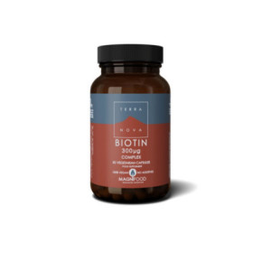 Terranova Biotin 300µg complex Biotīns 50 kapsulių