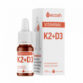 Ecosh Vitamins K2 + D3 Vitamīni K2+D3 10ml