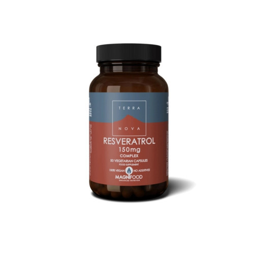 Terranova Resveratrol 150 mg Complex Resveratrols 150mg 50 kapsulių