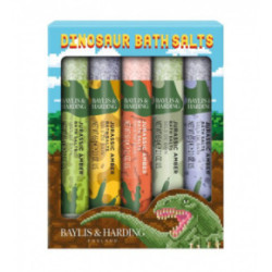 Baylis & Harding Dinosaur 5 Test Tube Bath Salts Gift Set Vannas sāļu dāvanu komplekts bērniem