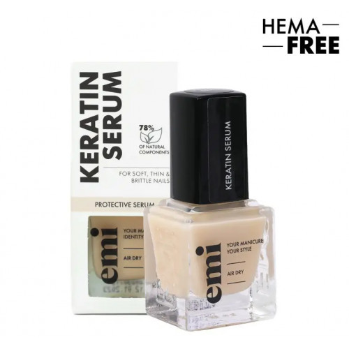 E.Mi Keratin Serum Nail Treatment Keratīns nagu lakas sastāvā 9ml